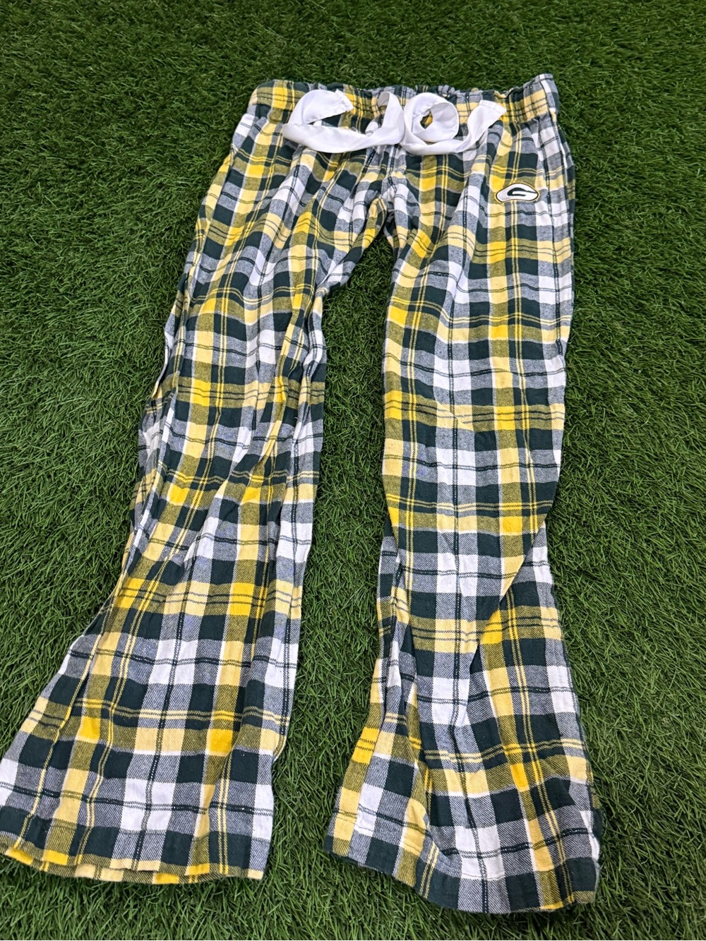 NFL Team Apparel Women’s Low Rise plaid Pajama Pants Green Bay Packers Football
